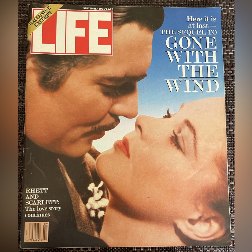 Life Magazine Vintage September 1991 Edition Gone with The Wind